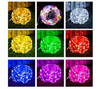 Guirlandes lumineuses LED USB RGB Dream Color de 5 m, 10 m, 20 m avec télécommande et contrôle par application pour la décoration de chambre, de mariage, d'arbre de Noël