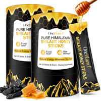 Bâtonnets de miel de Shilajit pur de l'Himalaya OneBtanicl, 30 pièces, extrait de plantes, bâtonnets de résine de Shilajit, soutien énergétique, bâtonnets de miel de Shilajit