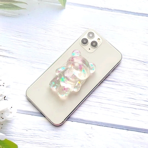 High Quality Cute Bling Sparkle Glitters Bear Mobile Phone <strong>Holder</strong> <strong>Expanding</strong> Mobile Phone Stand Grip Socket - Product Image 3