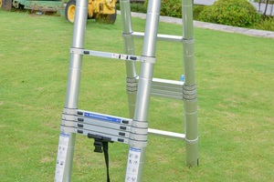 Échelle télescopique articulée en aluminium pour grenier, double face, multifonctionnelle, 24 pieds - Product Image 4