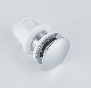 Vanne Click Clack Moderne en Laiton Chromé pour <span class=keywords><strong>Lavabo</strong></span> d'Hôtel, Siphon Anti-odeur pour Évier, Drain de <span class=keywords><strong>Lavabo</strong></span> Pop-Out - Product Image 2
