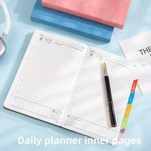 Agenda A5 2026 avec logo personnalisé, planificateur quotidien une page, manuel d'efficacité B6, carnet <span class=keywords><strong>de</strong></span> poche portable, cadeau pour l'auto-discipline, imitation - Product Image 3