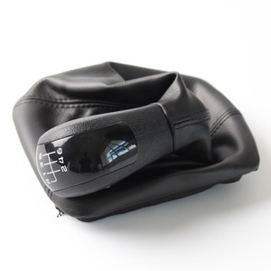 Pomo de palanca de cambios para coche, negro y plateado, 5 6 velocidades, ajuste ergonómico para Skoda SvW - Product Image 3