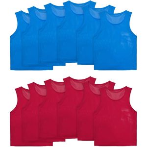Conjunto de 12 Chalecos de Entrenamiento Personalizados, Ligeros, de Poliéster, para Práctica de Baloncesto, para Niños, Jóvenes y Adultos, Equipamiento Deportivo - Product Image 6
