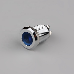 12mm 12V indicatore LED lampada in acciaio inox o cromato IP68 apparecchiature luci per il monitoraggio delle apparecchiature - Product Image 3