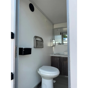 2-Kabinen Mobiler Toilettenanhänger Kommerzieller Tragbarer Sanitäranhänger mit Handwaschstation für Veranstaltungen, Outdoor- und Öffentliche Bereiche - Product Image 5
