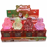 Jouet Squishy Père Noël Pailleté en TPR, à Remontée Lente, Anti-Stress, à Presser, Cadeau de Noël pour Enfants et Adultes, YIMENG, Boîte Couleur