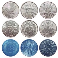 Jetons d'arcade Ruike RK01 de taille personnalisable et pièces de jeu en alliage de zinc pour salles de jeux