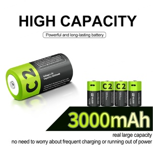 Batteries rechargeables au lithium-ion IILEER haute capacité C D 3000mAh 4800mAh 4995mWh 7400mWh 1.5V portables - Product Image 5