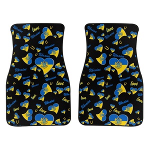 Phụ Kiện Xe Hơi Phổ Thảm Sàn In Trên Nhu Cầu Ukraine Cờ Mô Hình Xe Thảm Thảm Sàn Tùy Chỉnh Không Thấm Nước 2 Mảnh Thảm - Product Image 4