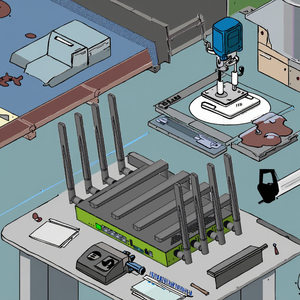 Siêu 5g Sim wifi7 X75 5g router 4x4 MIMO 5G Antenna X75 5g Sim Router Wifi 7 802.11be 2.5Gbps LAN WAN doanh nghiệp Router - Product Image 4