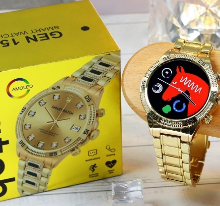 2024 Gen 15 Max Bt Calls Smart Watch for Men Women Stainless Steel Sports Fitness Watches Heart Rate Gen 15 Smartwatch