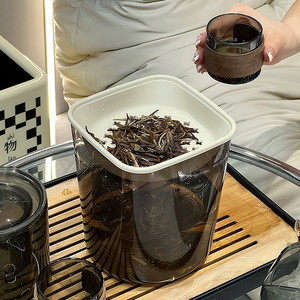 Cubo de basura de escritorio, cubo de basura rectangular transparente para encimera, uso doméstico en interiores - Product Image 4