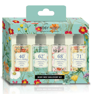 Kosy Mosy – Coffret <span class=keywords><strong>de</strong></span> brumes corporelles au <span class=keywords><strong>rhum</strong></span> noir pour femme, faible MOQ, parfum tropical doux et chaleureux, écologique, 50 ml*4 EDP Dark Rum - Product Image 1