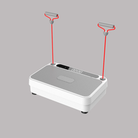 Plateforme vibrante verticale pour tout le corps, en matériau PC, portable, pour usage domestique, amincisseur corporel, Vibro Shaper pour la maison, la salle de sport et le fitness