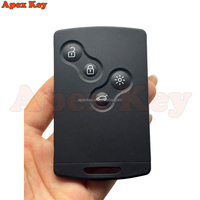 Clé à distance intelligente sans clé 4 boutons 433 MHz avec puce 4A pour Renault Clio IV 4 Captur 285971998R 2009-2017