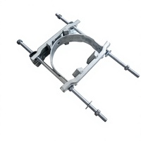 Pince de fixation pour poteau YX, galvanisée à chaud, en acier, réglable, pour la pose de lignes aériennes, vente en gros, commande en vrac