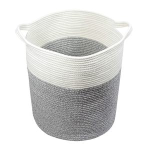 Panier pliable en <span class=keywords><strong>corde</strong></span> de coton pour le rangement des jouets et des couvertures, idéal pour la salle de bain - Offre spéciale - Product Image 2