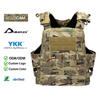 Porte-plaques tactique AVS avec sangles réglables pour les épaules et la taille, système MOLLE
