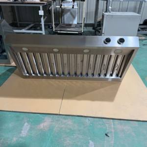 Hotte de cuisine électrique en acier inoxydable de 48 pouces, 2000 m³/h, sans conduit de tirage, avec filtre à déflecteur, double moteur et affichage numérique - Product Image 6