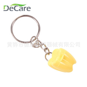 Llavero con Forma de Diente DeCare, Plástico, Portátil, Cadena de Acero Inoxidable, para Promoción Dental - Product Image 4