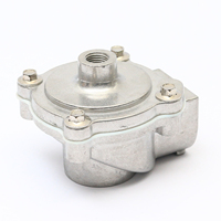 Vanne à impulsions pneumatique en aluminium de qualité supérieure, DN25, 24 Vcc, 110 Vca, 220 Vca, commande d'air à impulsions, angle droit, poussée