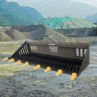 Nouvel attachement de seau de roche de chargeur de direction de dérapage fabriqué en usine pour des composants de moteur de moteur de noyau de machines de construction inclus