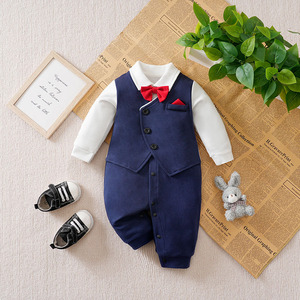 Elegante Conjunto Formal <span class=keywords><strong>2</strong></span> en 1 <span class=keywords><strong>para</strong></span> Bebés Niños <span class=keywords><strong>de</strong></span> Otoño, <span class=keywords><strong>para</strong></span> Niños <span class=keywords><strong>de</strong></span> 1 Mes a 1 Año - Product Image 3