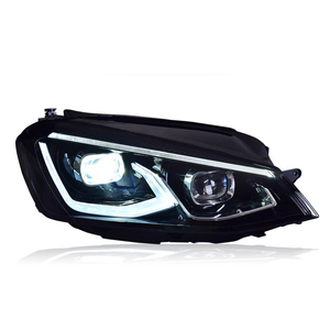 Pour VW <span class=keywords><strong>Golf</strong></span> <span class=keywords><strong>7</strong></span> MK7 2013-<span class=keywords><strong>2017</strong></span> Accessoires de phare avant de voiture Phare LED <span class=keywords><strong>Golf</strong></span> 8 Assemblage avec conception à double lentille État - Product Image 3
