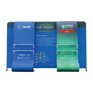 Triển lãm Khung vải căng thẳng ảnh gian hàng gấp lều Pop Up Backdrop nhôm 10x10 triển lãm thương mại hiển thị đứng - Product Image 2