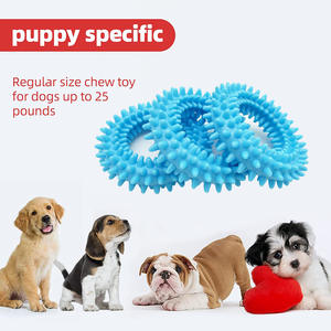 צעצועי נשכן לכלבים עמידים וידידותיים לסביבה, צעצועי לעיסה לא רעילים לגורים, טדי, קולי וכלבים גדולים - Product Image 2
