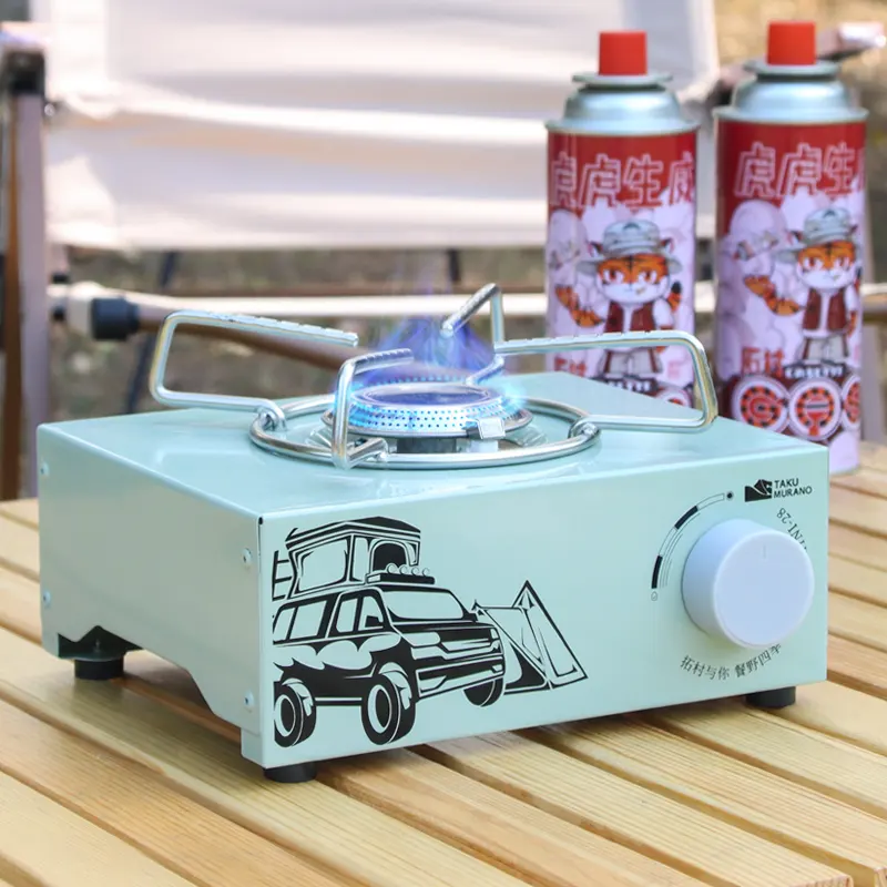 Mini Tourist Gas Stove Burner Outdoor Portable Cassette Furnace Camping Kitchen Cooker Camping Gas Stove