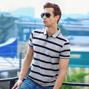 Suéter de punto de manga corta de algodón para primavera y verano, camiseta personalizada de buena calidad a juego para hombre, camisetas Polo para hombre