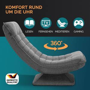 Giratorio 360 °   Sillón de Piso Reclinable con 5 Posiciones de Respaldo, Diseño Tapizado, <span class=keywords><strong>Sillones</strong></span> con Funda de Microfibra, Silla para Sala de Estar - Product Image 3
