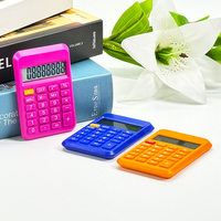 Clavier en caoutchouc mignon promotionnel enfants adorent 8 chiffres électronique mini calculatrice de poche portable personnalisé