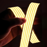 Bande LED flexible super large 30w Flex Cob Dc24 1600LEDs 30mm 5 rangées Dimmable Haute luminosité Super lumineux Bande LED à grande puissance