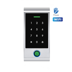 Ngoài trời không thấm nước Wifi + BLE màu xanh răng ttlock App cửa RFID Hệ thống kiểm soát truy cập sinh trắc học vân tay kim loại Kiểm soát truy cập - Product Image 4
