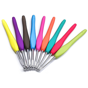 Ensemble de 9 crochets en silicone TPR et aluminium pour <span class=keywords><strong>tricot</strong></span> et <span class=keywords><strong>crochet</strong></span> - Product Image 6