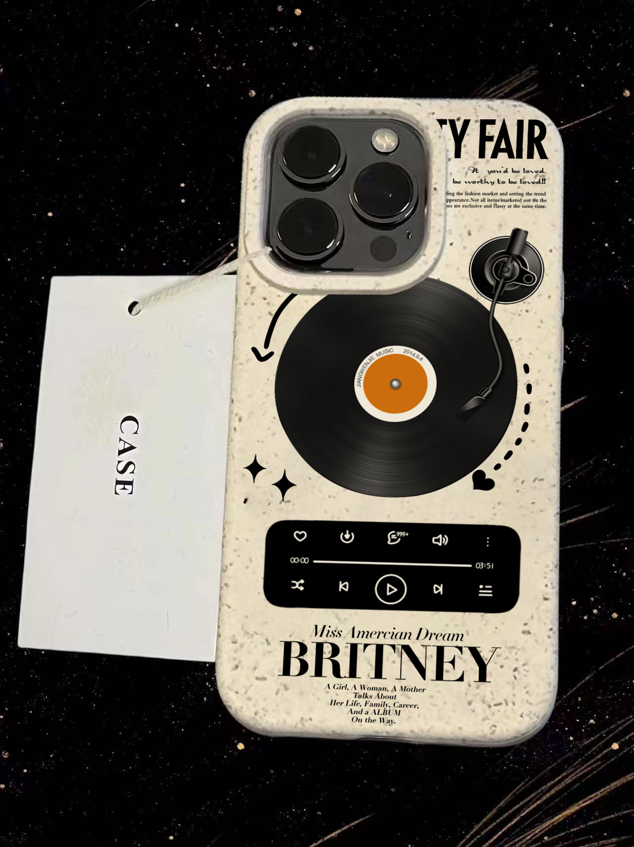 Wheat shell, antique white-g714 music cd