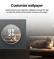 Panneau de commande intelligent pour la maison, bouton rotatif, écran tactile, fonctionne avec l'application Tuya Smart Life pour le contrôle sans fil de l'éclairage, contrôle des scènes, UE
