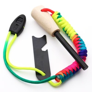 Allume-feu en bâton de magnésium 8 mm x 80 mm avec manche en bois, outil de survie pour le camping en plein air - Product Image 3