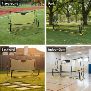 <span class=keywords><strong>Filet</strong></span> de rebond de football portable à montage rapide, double rebond haut-bas, pour entraînement intérieur et extérieur - Product Image 6