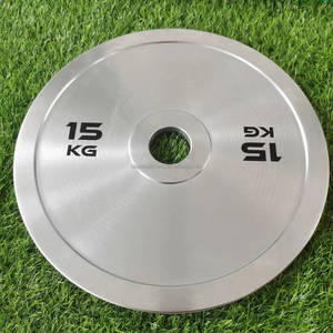 Placa de mancuerna de gimnasio, equipo de Fitness, placa de elevación potente, placa de acero calibrada, disco de parachoques de competición - Product Image 1
