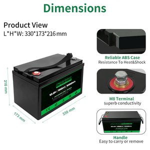 Enerforce 12 v Deep Cycle Solar Marine Volt Lithium Ion <b>Batteries</b> <b>12V</b> 100ah <b>Battery</b> - Product Image 2