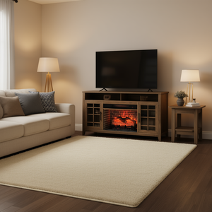 Soporte para TV de 55 Pulgadas con Chimenea Eléctrica, Color Madera de Granero Reciclada, Calentador Eléctrico Integrado, Modelo D0100H5RT7T - Product Image 2