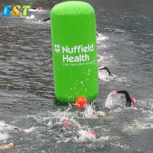 Grande <span class=keywords><strong>bouée</strong></span> flottante cylindrique <span class=keywords><strong>gonflable</strong></span> de <span class=keywords><strong>bouée</strong></span> de natation de marqueur de course d'eau pour l'événement de sport de natation - Product Image 1