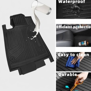 Vente directe d'usine, tapis de voiture toutes saisons, durables, tapis de sol de voiture 5D en TPE pour Toyota Camry COROLLA 2021 - Product Image 6