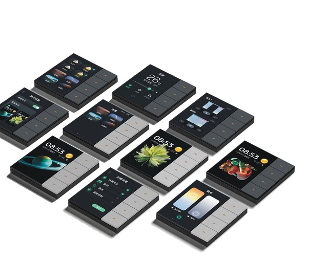 Smart Control Switch Panel 4.0-4.9'' Touch Screen 4gang Zigbee/WiFi Waterproof Smart Life & Control Smart Home Wall Switches