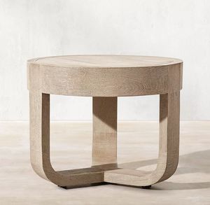 Simple Outdoor Furniture <b>Garden</b> Solid Wood <b>Table</b> <b>Round</b> Teak Side <b>Table</b> - Product Image 3