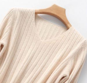 <span class=keywords><strong>Pull</strong></span> en maille col en V pour <span class=keywords><strong>femme</strong></span>, manches longues, décontracté, doux et chaud, couleur unie, basique, mode féminine, collection automne-hiver 2026 - Product Image 5